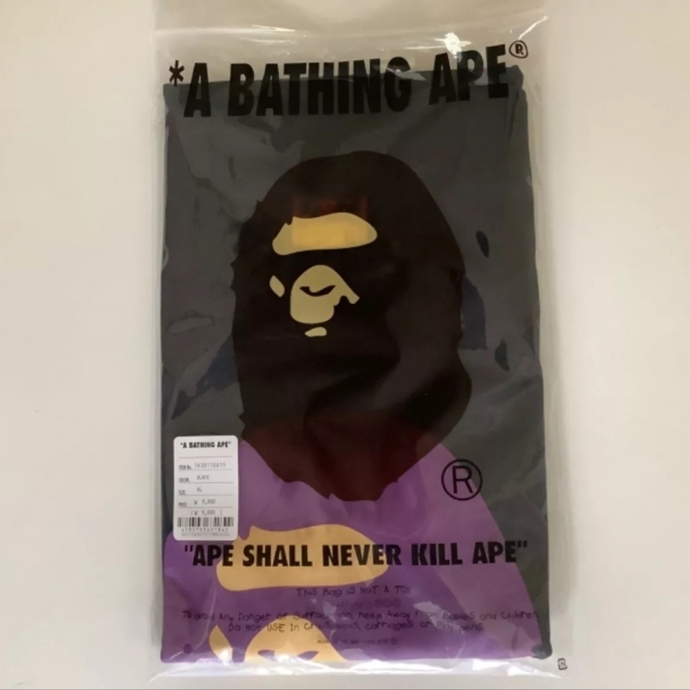 Bape Black Tee with Purple Ape Logo ‼️ NEW ‼️ - Picture 8 of 8